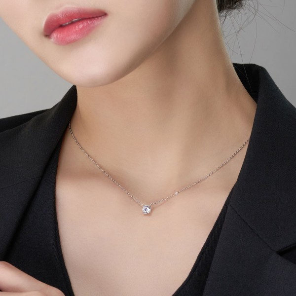 5부 랩 다이아몬드 목걸이 4프롱 요약정보 및 구매