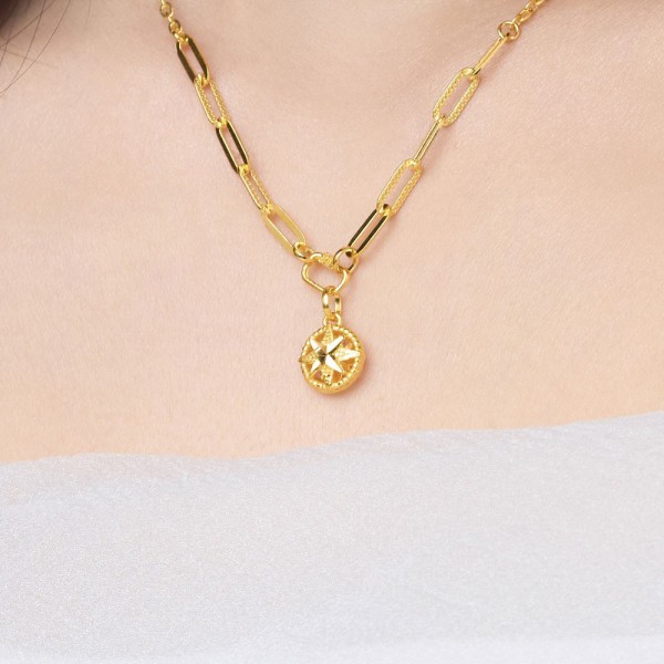 나침반 코인 체인 목걸이 요약정보 및 구매